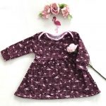 Kleidchen-Gr.68-Flamingos-rosa