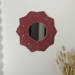 Makramee Spiegel Ring *altrosa*