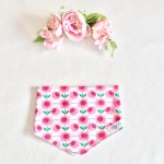 Wendehalstuch Mädchen rosa pink Blumen